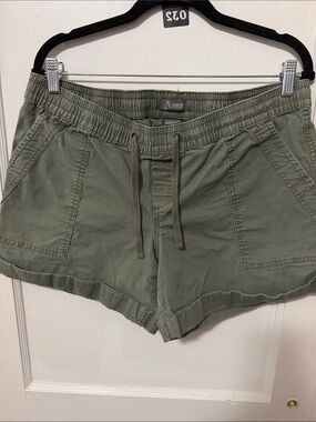 Natural Reflections 💯 Cotton Olive Elastic/Drawstring Casual Women's Shorts